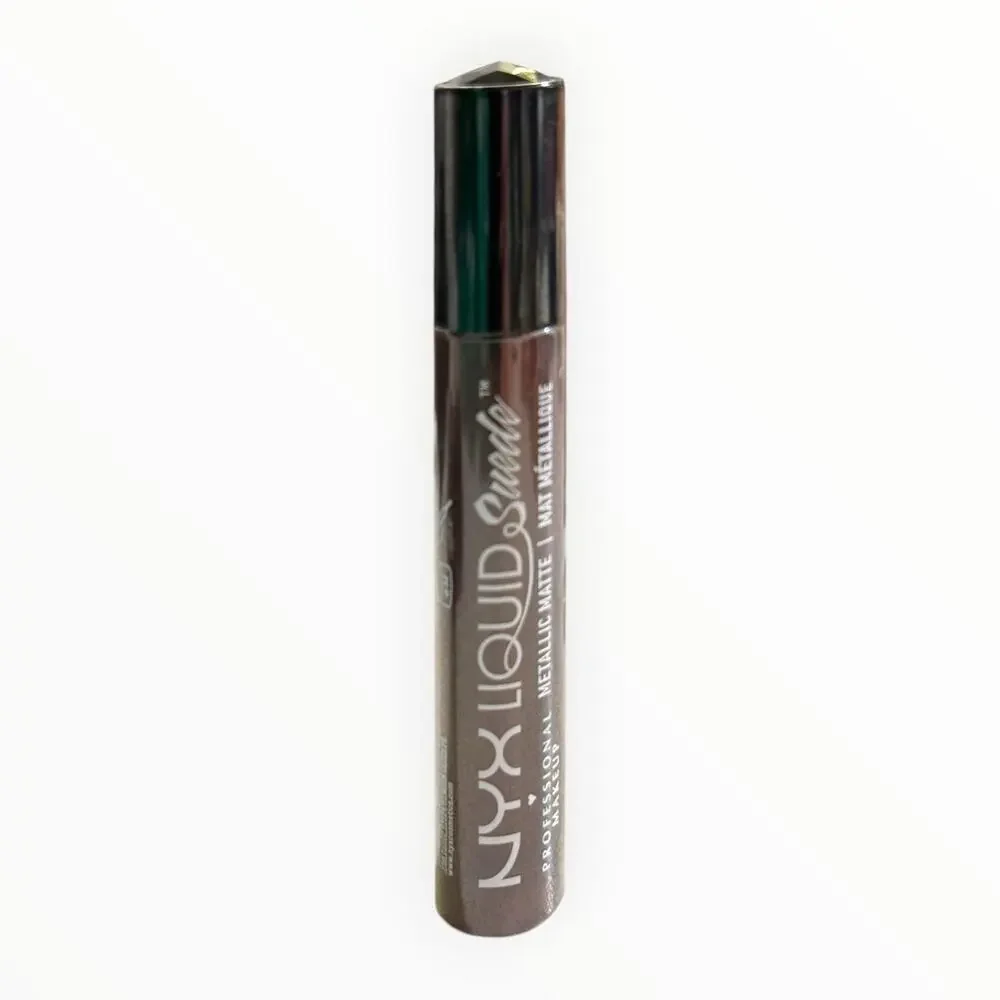 NYX Liquid Suede Metallic Matte Lipstick LSCL32 Neat Nude Dirty Grey Plum New